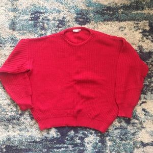 American Apparel Sweaters - American Apparel Made in USA red fisherman sweater American Apparel Sweaters - American Apparel Made in USA red fisherman sweater